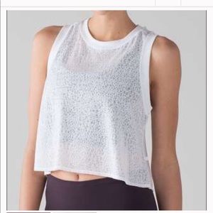 Lululemon Hint of Sheer Cropped Tank